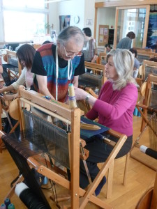 Weaving with Kenzo Jo at Saorinomori studio, Osaka, Japan